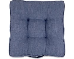 In The Mood Collection Salvador Matraskussen - L45 x B45 x H7 cm - Blauw