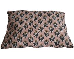 In The Mood Flower Roze-print Sierkussen 60x40 cm – Decoratiekussen