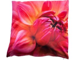 In The Mood Fotoprint Dahlia - Sierkussen - 45x45 cm - Multi