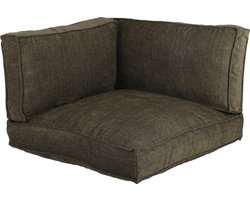 In the Mood Ibiza Hoek Palletkussens - 80 x 80 x 52 cm - Driedelig - Groen