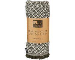 In the Mood Kick Plaid - 170 x 130 cm - Donkergroen