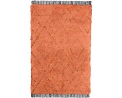 In The Mood Klassiek Vloerkleed 180x120 cm – Bruin – Katoenen Tapijt