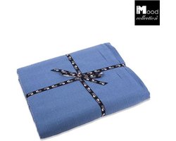 In The Mood - Linnen met lint - Tafelkleed - 140X250 - Faded Blue
