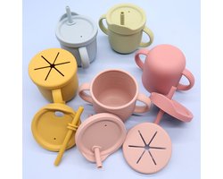 Inaie Training Cup 3-in-1 – Blue | Antilek, BPA-vrij & Groeit mee met je kindje