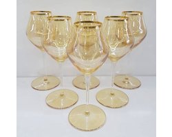INALTO drink glazen met een gouden rand