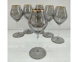 INALTO drink glazen met een gouden rand