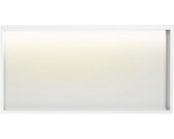 Inbouw Douche Schap - Badkamer Opbergrek - Badkamer Organisatie - Met LED Verlichting - 120x28x12.5cm - Wit