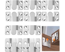 Inbouw verborgen meubelverbinders - Set van 12 roestvrijstalen houders voor meubels, fotolijsten en spiegels