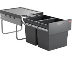 Inbouwafvalbak 36L voor Draaideurkast - Ruimtebesparend Dubbel Afvalsysteem (2x18L)