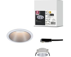 Inbouwlamp Cole rond 88 mm GU10 max. 10W 230V dimbaar Wit, Zilver