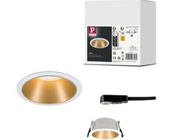 Inbouwlamp Cole rond 88mm GU10 max. 10W 230V dimbaar Wit, Goud mat
