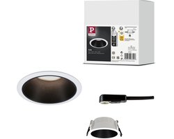 Inbouwlamp Cole rond 88mm GU10 max. 10W 230V dimbaar Wit, Zwart mat