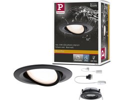 Inbouwlamp Nova Plus zwenkbaar IP65 rond 93 mm 30° GU5,3 / GU10 max. 35W 230/12V dimbaar Zwart mat