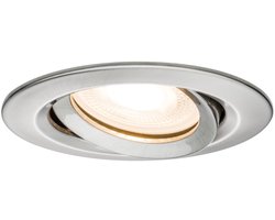 Inbouwlamp Nova Plus zwenkbaar IP65 rond 93mm 30° GU5,3 / GU10 max. 35W 230/12V dimbaar Staal geborsteld