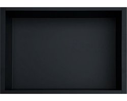 Inbouwnis 30x60x7 cm RVS Mat Zwart