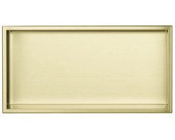 Inbouwnis Badkamer - Geborsteld Messing Goud - 60 x 30 x 10 cm