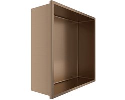 Inbouwnis - Leoni Nima - 30x30x10cm - Geborsteld Koper