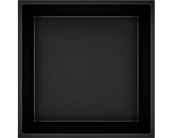 Inbouwnis Mat Zwart – 30x30x7 cm – Douche Nishoek – Badkamer Wandnis – Zwart Inbouwrek