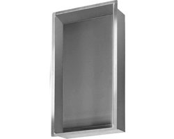 Inbouwnis RVS 30 x 60 x 7 cm - Inbouwnis badkamer - Inbouw nis - Inbouwnissen- Inbouwnis douche - Inbouwnis toilet