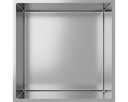 Inbouwnis RVS – 30x30x7 cm – Roestvrij Staal – Badkamer Nishoek – Wandnis Douche