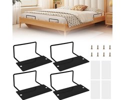 Inclusief 4 matrasstabilisatoren om te Geschikt voor komen dat de matras verschuift, matrasklemmen, een antislipmat Geschikt voor het bedframe en een matrassteunbalk waar Geschikt voor niet geboord hoeft te worden. Afmetingen: 12 x 9,5 x 5 cm.