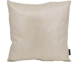 Indira Zilver Kussenhoes | Stevig Katoen / Metallic Garen | 45 x 45 cm