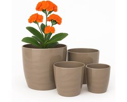 Indoor Plantenpotten Set - 4 Maten van 12 tot 18 cm