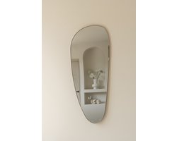 Indore Home - Spiegel Dean - organische vorm - asymmetrisch - wandspiegel - 120cm - goud