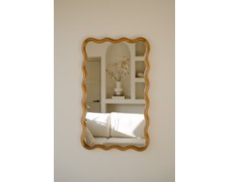 Indore Home - Spiegel Flow - golfrand - asymmetrisch - wandspiegel - Hout