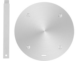 Inductie Adapterplaat 28cm - RVS Warmteverspreider voor Inductiekookplaat met Afneembare Handgreep, Geschikt voor Pannen en Koken