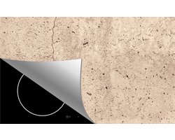 Inductie beschermer - Beton Grijs Zand - Inductie mat - 76x52 cm - Industrieel - Werkbladbeschermer - Afdekplaat inductie - Inductie kookplaat beschermer - Keuken decoratie - Inductie protector