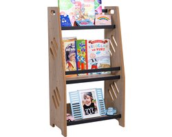 Industrial Living Boekenrek - Kinderboekenkast - Boekenrek Kinderkamer - Montessori - Hout