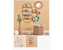 Industrieeel metaal wandplank-ovale metalen wandplank