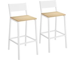 Industrieel design barkrukken set van 2 beige