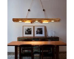 Industrieel Metalen Hanglamp - Antieke Kroonluchter - E27 - Vintage - Verstelbaar - 120 cm - Moderne Hanglamp