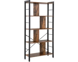 Industriële boekenkast sparrow mangohout 120x188
