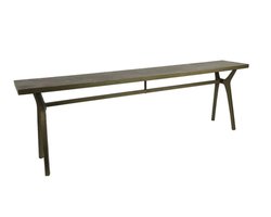 Industriële brons ''Foxfield'' bank - L25xB150xH48,5 cm
