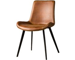 Industriële eetkamerstoelen Bright Almeria Lichtbruin