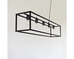 Industriële hanglamp Laura plafondlamp zwart lamp