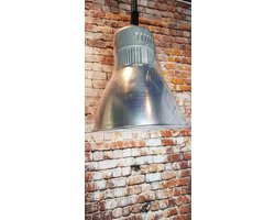 Industriele hanglamp LED in hoogte verstelbaar ZILVER