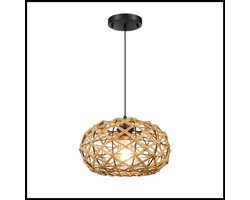 Industriële Hanglamp - Zwarte Metalen Kooi - Retro Kroonluchter - Moderne Elegant - Verstelbaar Ophangkoord