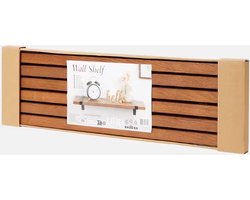 Industriële Houten Wandplank - Eenvoudig in elkaar te zetten - FSC® - gecertificeerd hout: verantwoord hout - Plank - Wand