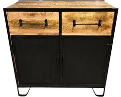 Industriële kast / Dressoir van Mangohout - Dressoir - 80 cm breed