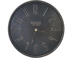 Industriële Klok - Klok - Staande Klok - Industrieel - Antraciet - Metaal - 25 cm