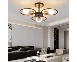Industriële Plafondlamp 3-Lichts Metaal - Vintage Design Verlichting voor Woonkamer en Keuken