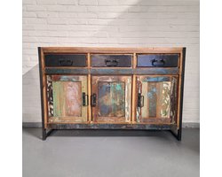 Industriële Reclaimed Houten Kast