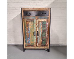Industriële Reclaimed Houten Kast