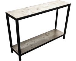 Industriële Sidetable Steigerhout Two