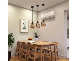 Industriële Spinnenweb Hanglamp - Retro Zwart Plafondlamp - E27 - Eetkamer - Kooilicht - Woonkamer Lamp - Kroonluchter