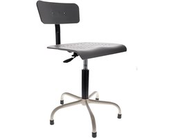 Industriële stoel voor naaimachine - hoogte verstelbaar met gasveer - grijs
